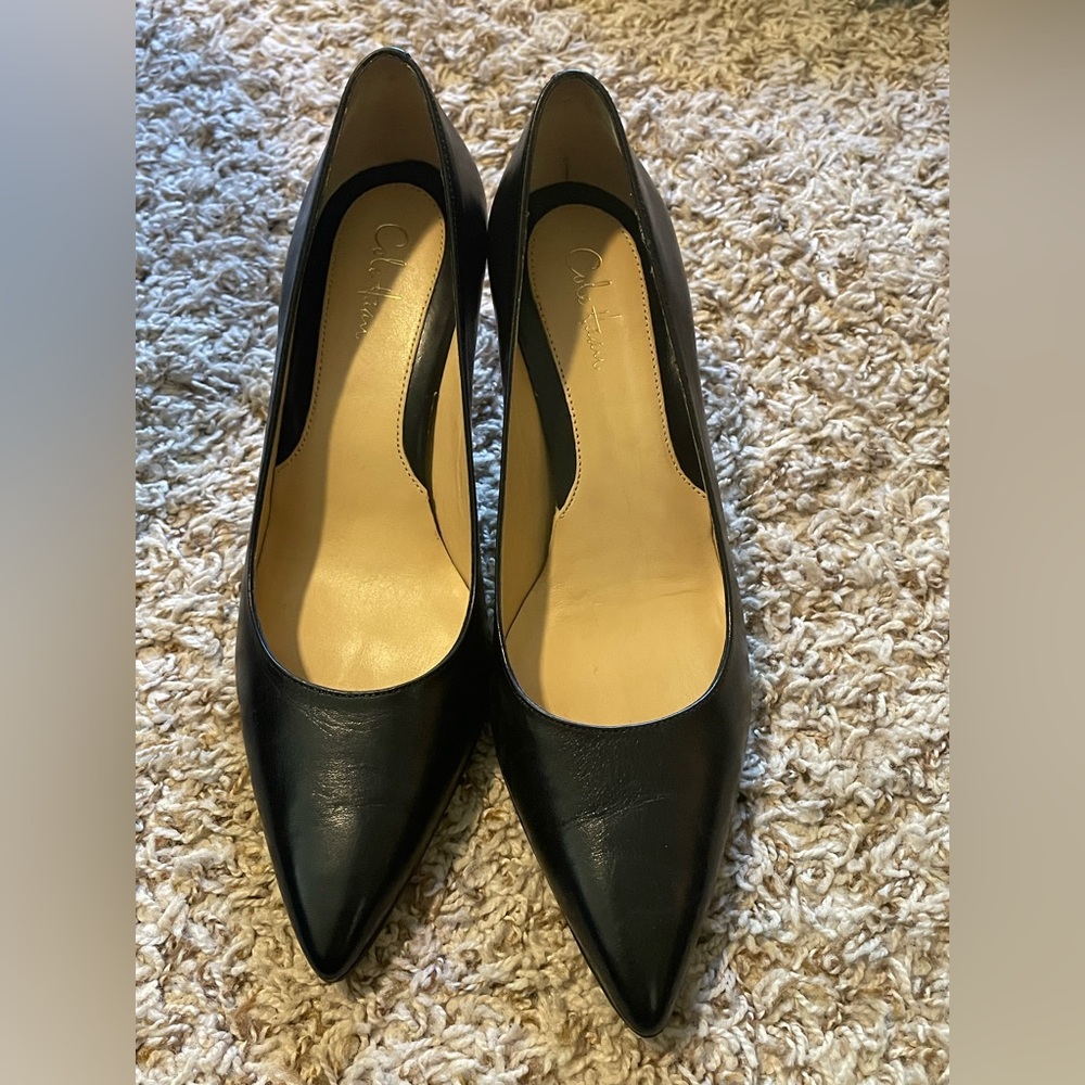 COLE HAAN NIKE AIR BLACK PUMPS SZ 6 EUC